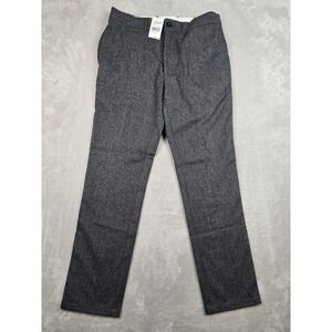 Grayers Dress Pants Mens 33x32‎ Gray Wool Blend Flat Front Trousers New